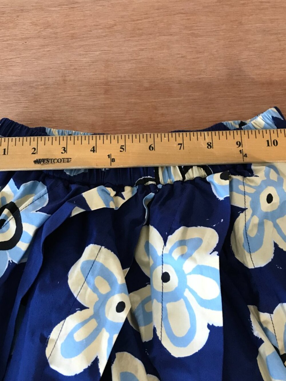 Uniqlo x Marni Balloon Shape Skirt Women XXS Blue Floral Lined Elastic Waist - Picture 7 of 11
